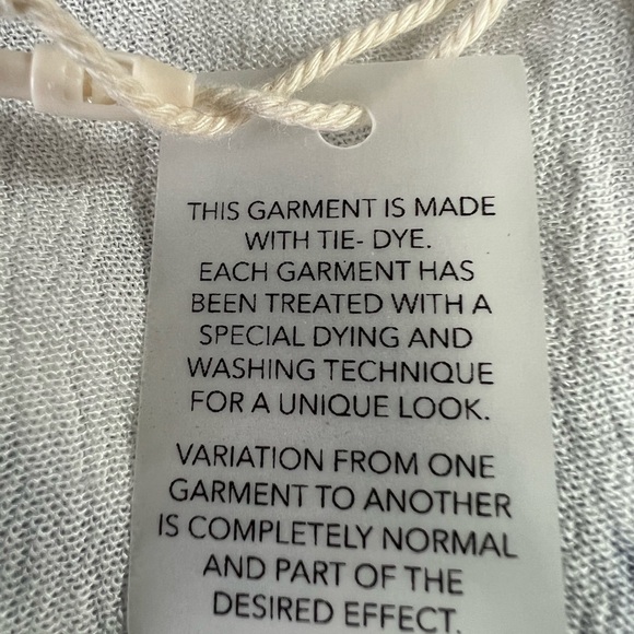 M C&C California BEACH Tie Top Flowy loose Indigo dye Art print boho hippie NEW - Picture 6 of 7